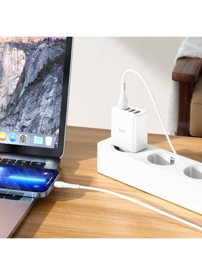 Hoco C102A 18W QC3.0 Charger with 4 Ports – Fast and Efficient Charging - Image 5